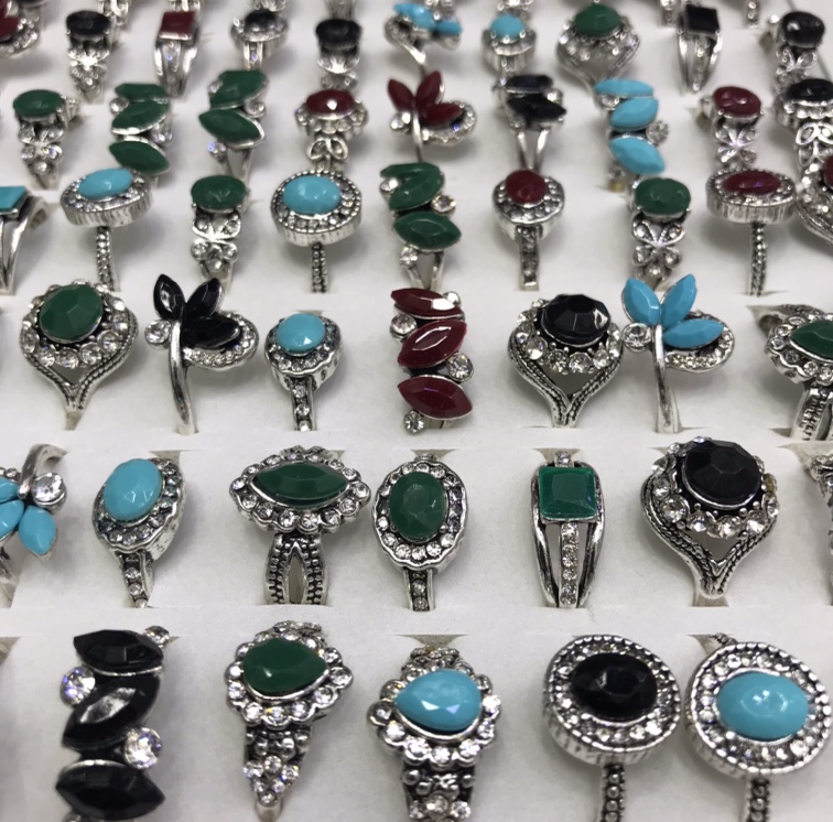 Turquoise gemstone ring wholesale for export, European and American style Application Scenario