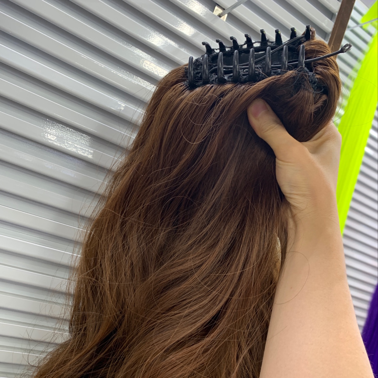 Matte high-temperature silk clip wig, long ponytail clip, short ponytail clip wig Item Picture