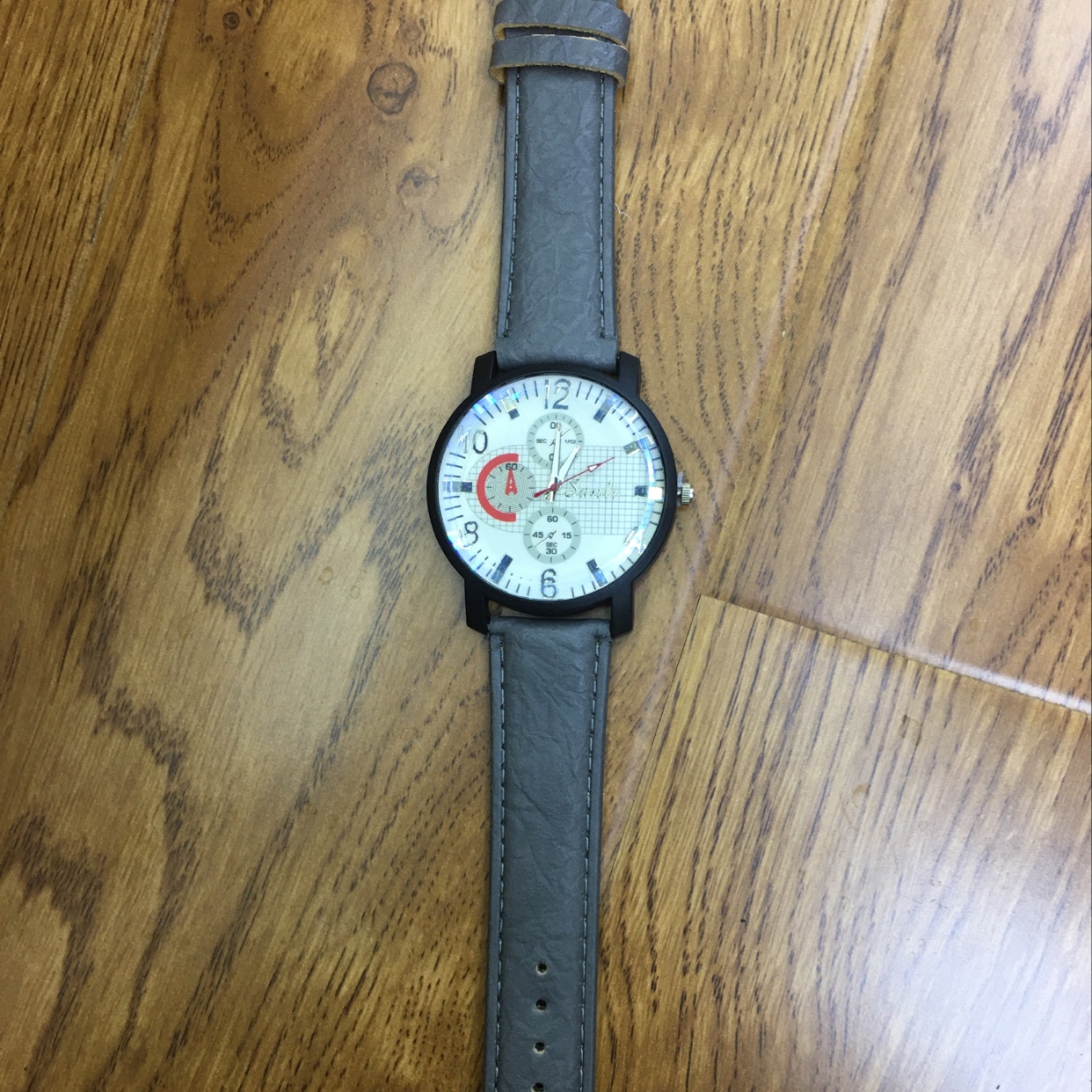 Hombre white face belt reloj details Picture