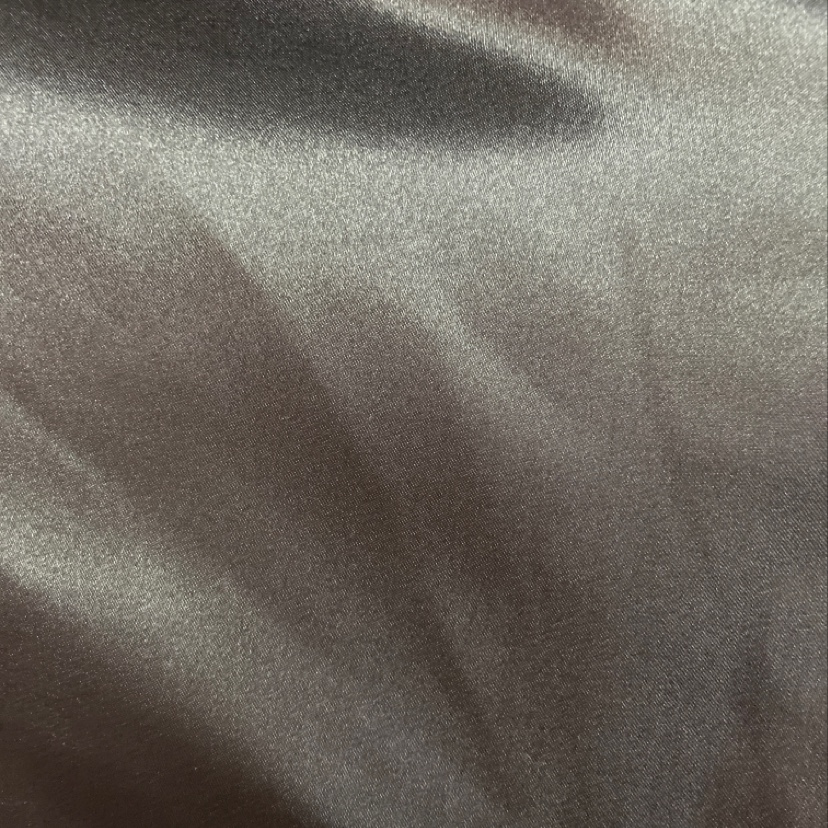 Black satin fabric for clothing, headwear, accessories and handicrafts