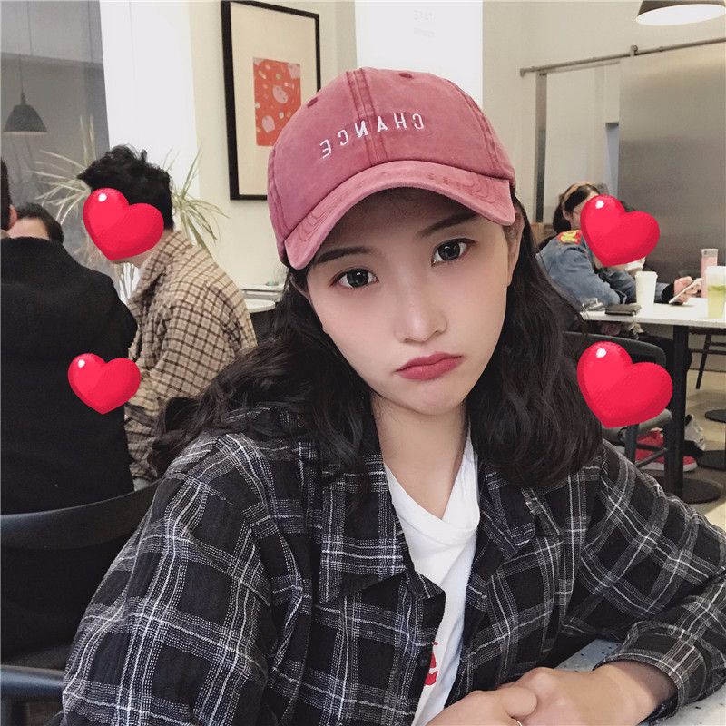 Four Seasons Cowboy Wash Hat Women Retro Baseball Hat Korean Version To Do Old Everything Street Alphabet Embroidery Cap undefined