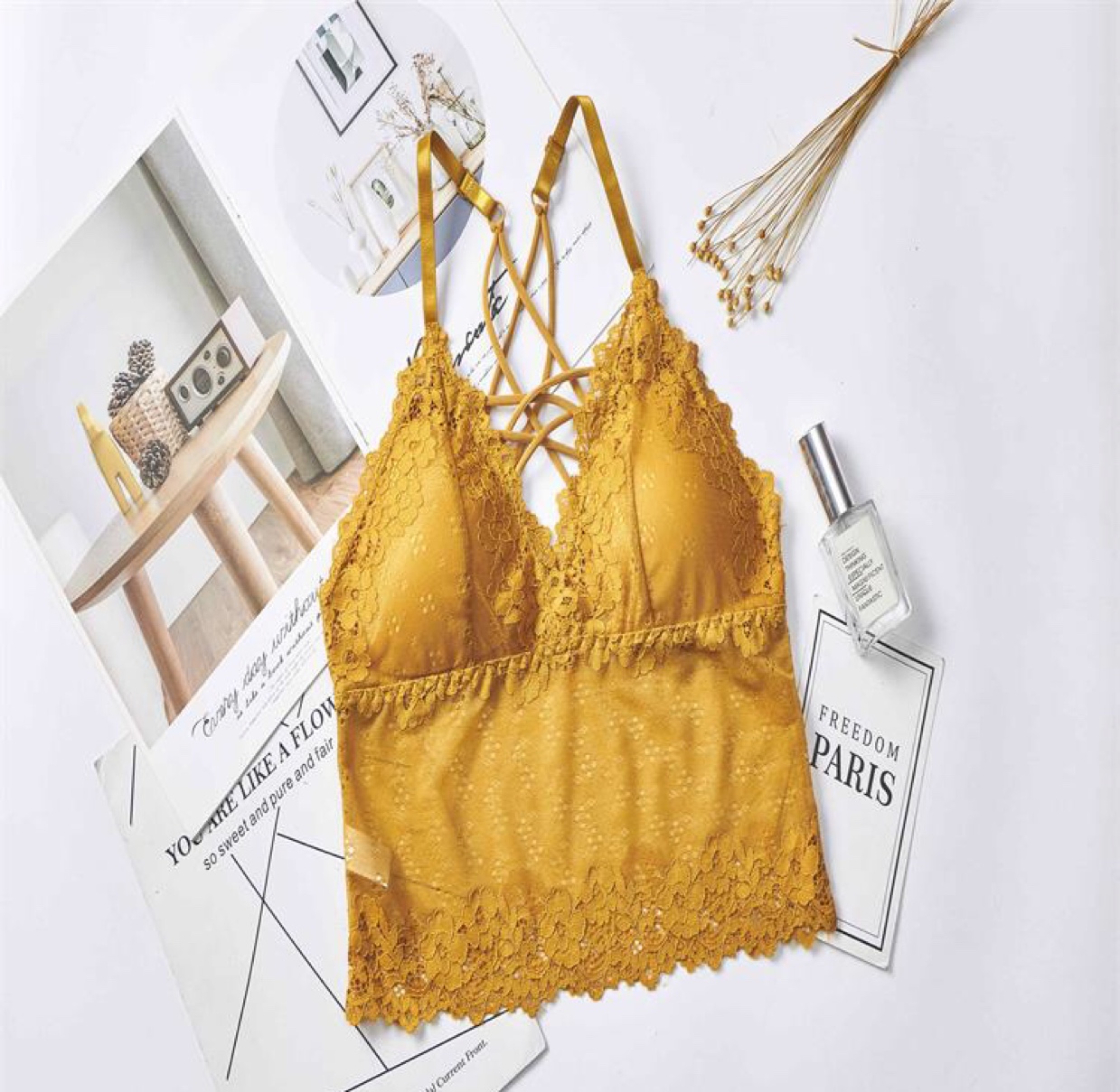 Summer Korean-style sexy lace and long design with a beautiful back and a women's chest wrap details Picture