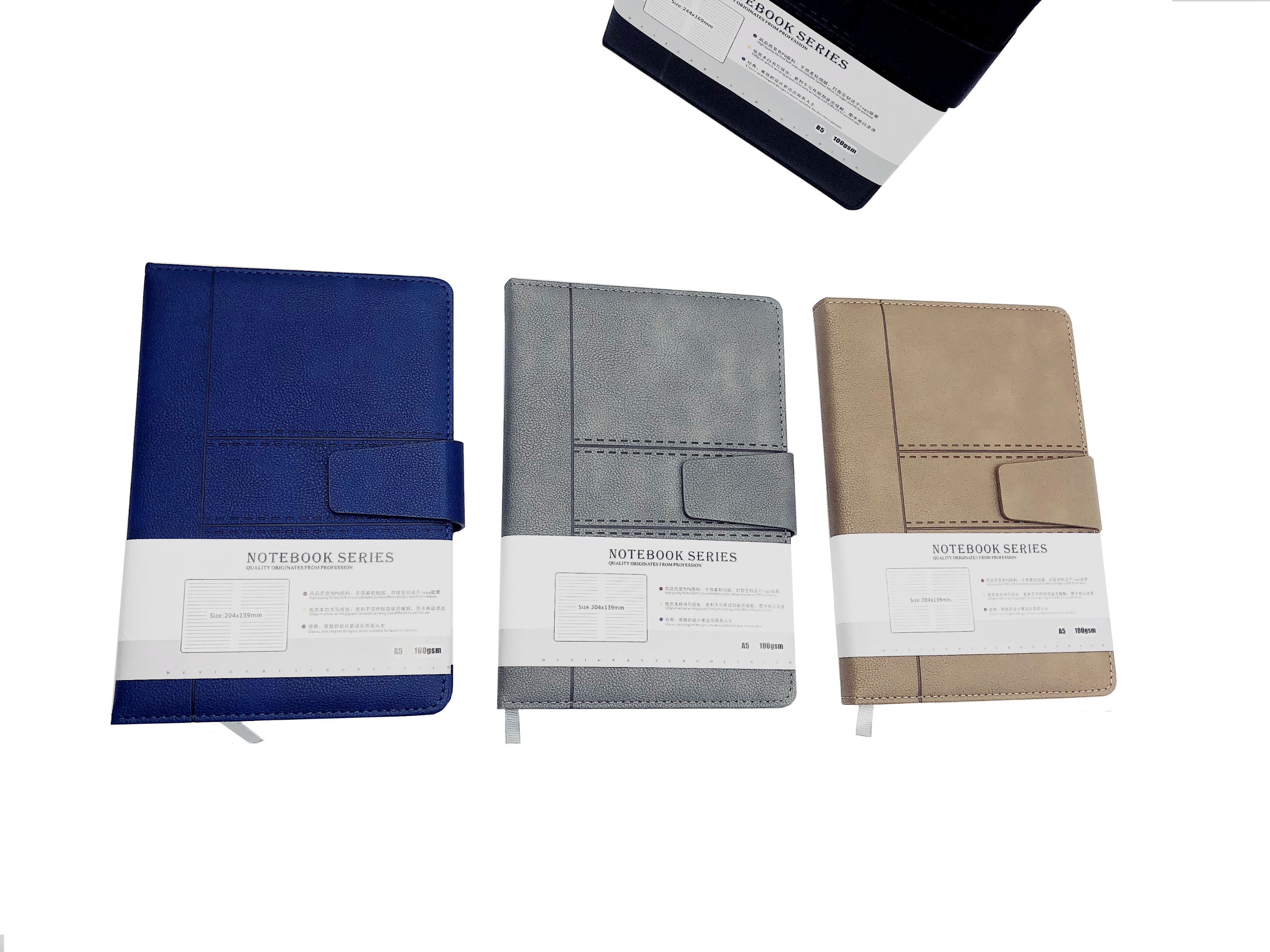 Customized A5 magnetic buckle notebook can be printed logo notepad business buckle book customized business meetings and office thumbnail