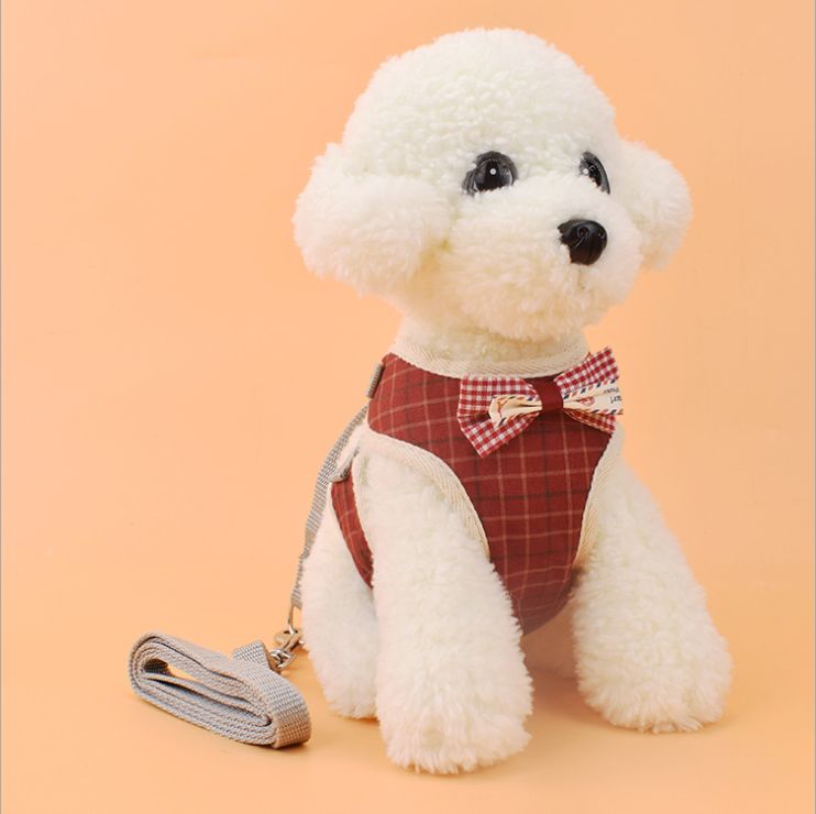 Dog leash harness Adjustable small to medium pet leash vest chest strap leash Application Scenario