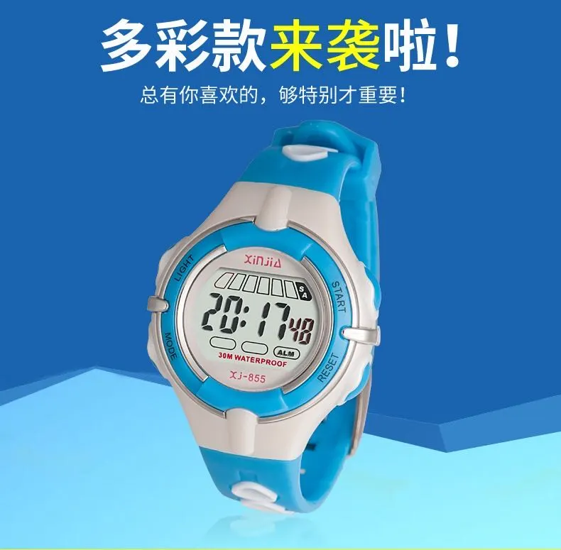Children's watches, electronic watches for boys and girls, waterproof for daily life, digital sports watches for students, luminous for boys and girls detail image 2