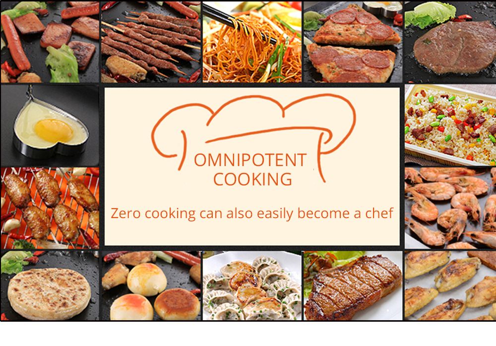 Korean-style tourmaline barbecue tray, household non-stick barbecue pan, commercial teppanyaki, suitable for both sides detail image 5