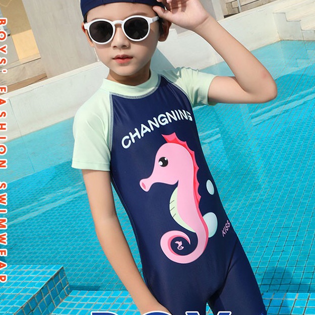 Bathing suit for children bathing suit for children in hot springs for children for boys quick-drying cartoon cute boy one-piece bathing suit for boys thumbnail