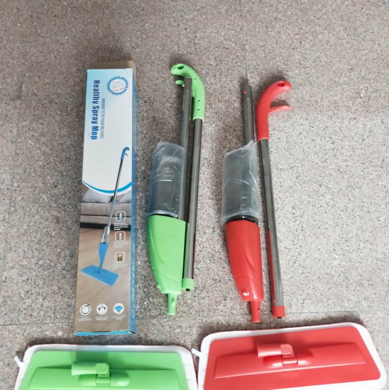 彩盒装喷水拖把