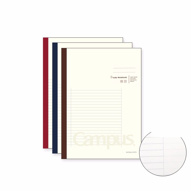 KOKUYO wCN-CNB3634 Campus Study This note A5 60 pages of 3 colors