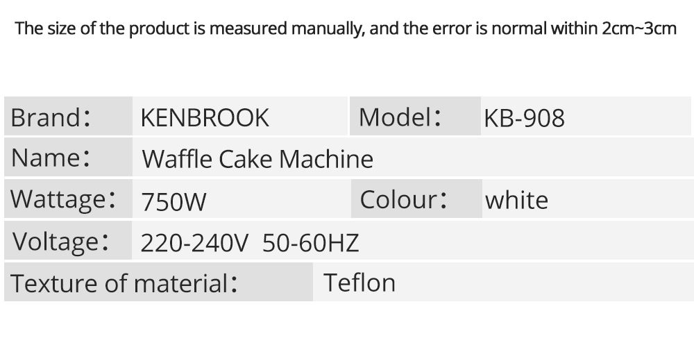 Household fully automatic waffle machine, breakfast machine, double-sided heating portable breakfast machine detail image 9