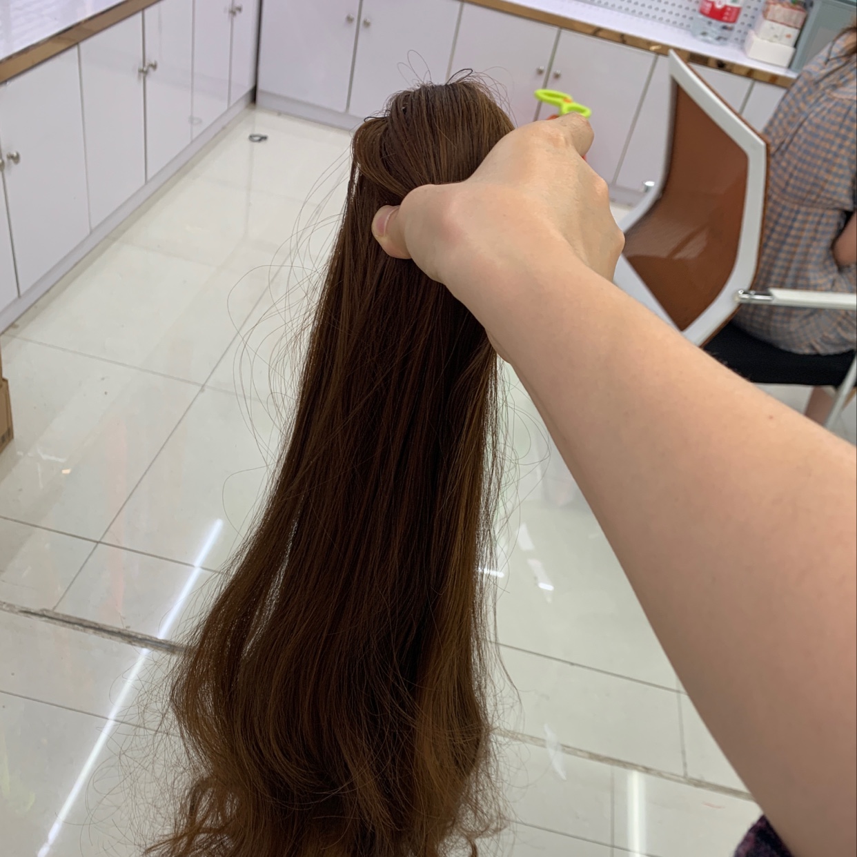 Matte high-temperature silk clip wig, long ponytail clip, short ponytail clip wig Specification image