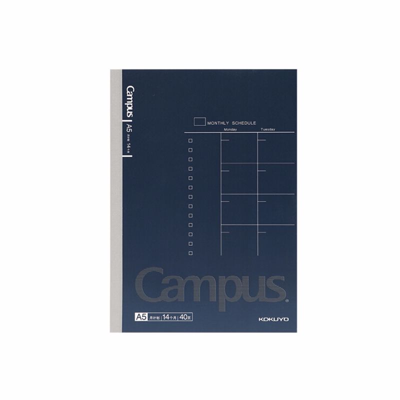 KOKUYO wCN-CNB3410MF Campus Self-filled schedule this page A5/40 Tibetan Blue