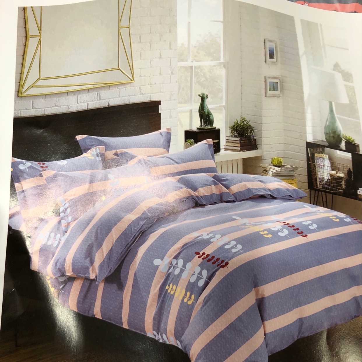 时尚卡洛灰色柔光棉