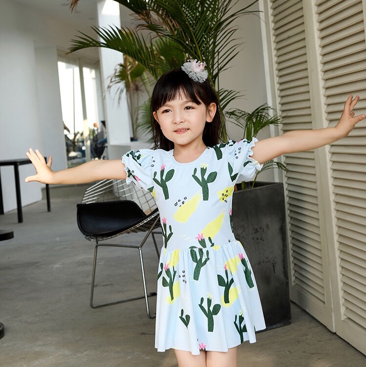 South Korea's quick-dry hot Spring Princess one-piece bathing suit for children 2020 new fashion fashion thumbnail