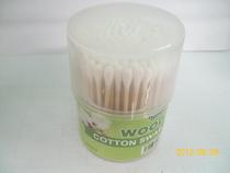 150 installed under the rotating wooden stick cotton swab, daily use cotton swab, cotton swab wholesale custom