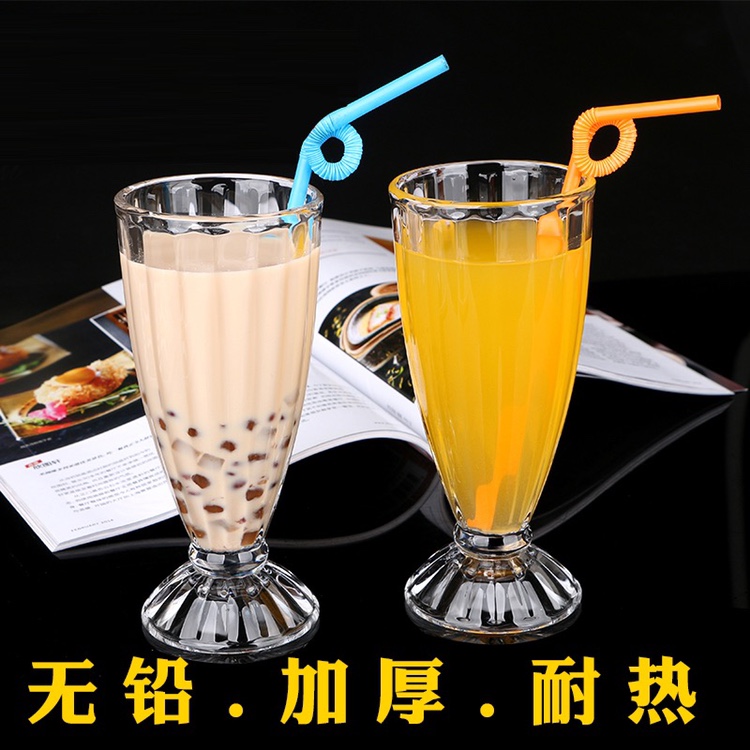 Glass juice cup