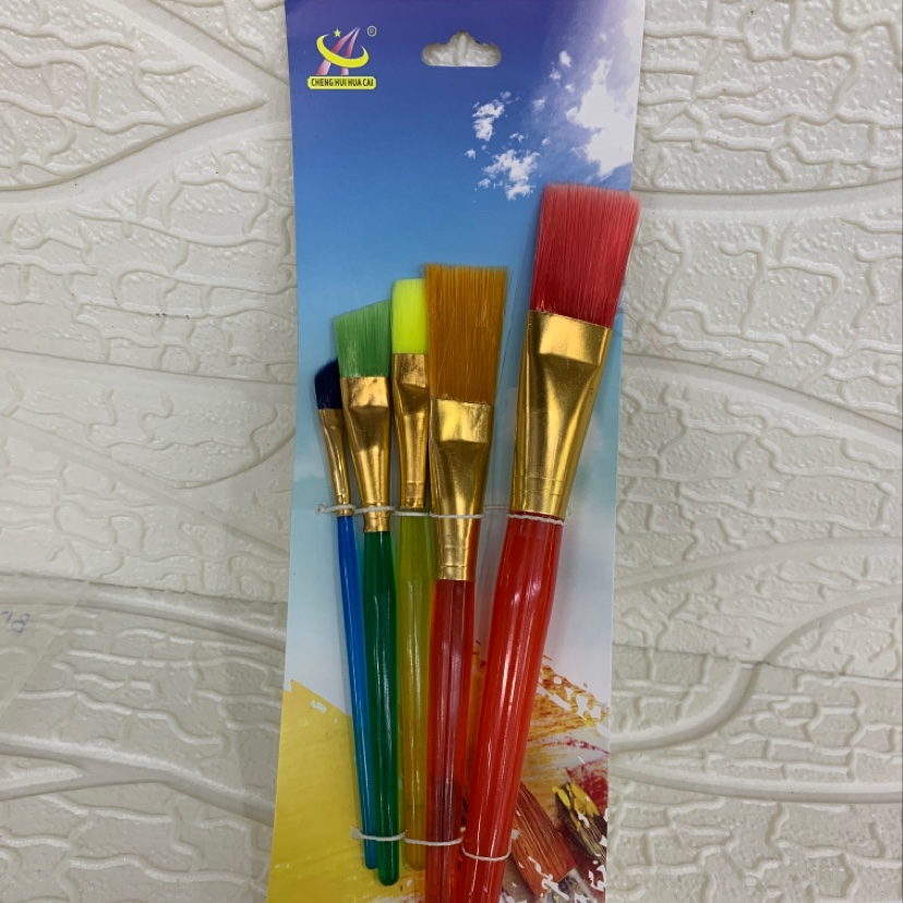 5 brushes, watercolor, watercolor, acrylic paint brushes