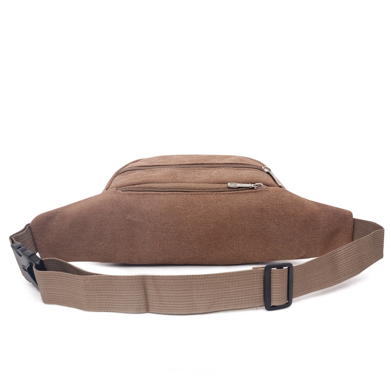 男式户外帆布腰包 新款休闲大容量收银手机女包多功能耐磨斜挎包详情图4