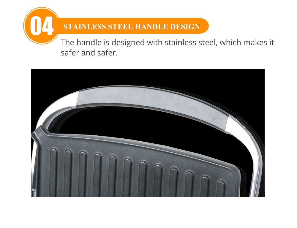 Korean-style tourmaline barbecue tray, household non-stick barbecue pan, commercial teppanyaki, suitable for both sides detail image 8