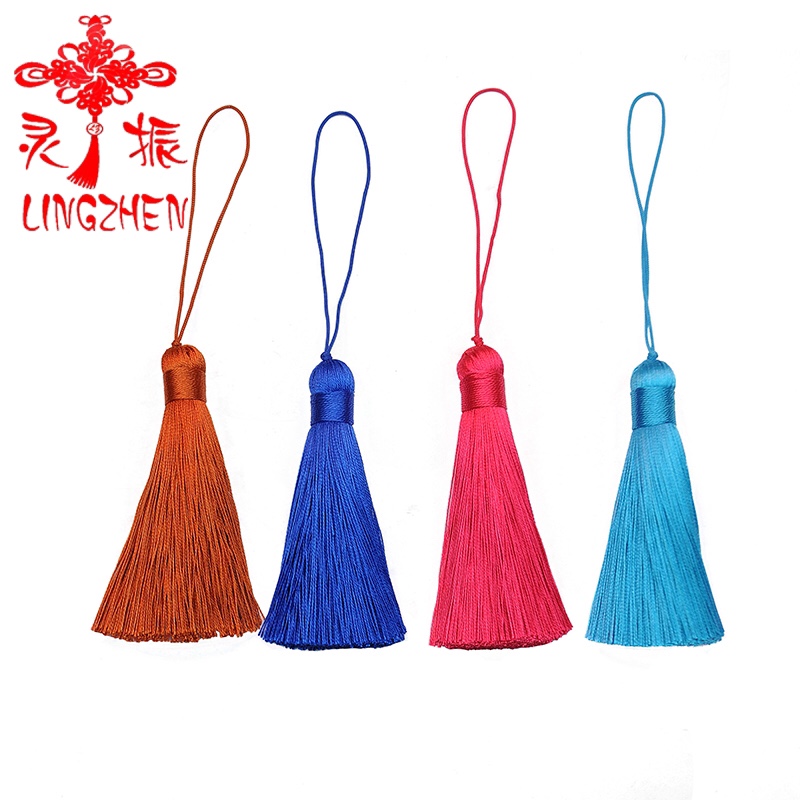 8Cm Polyester Short Fat Tassel Hanging Tassel Ancient Han Clothing Pressure Flaperon details Picture