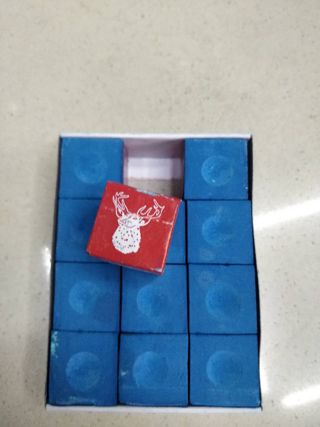 Billiards Qiao Ke pink pool cue powder gun powder ball room ball hall red package blue 1 box 12