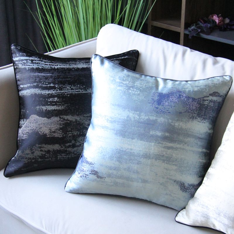 Landscape painting pillow cushion, light luxury, simple and modern European-style sofa pillow cover, home living room Application Scenario
