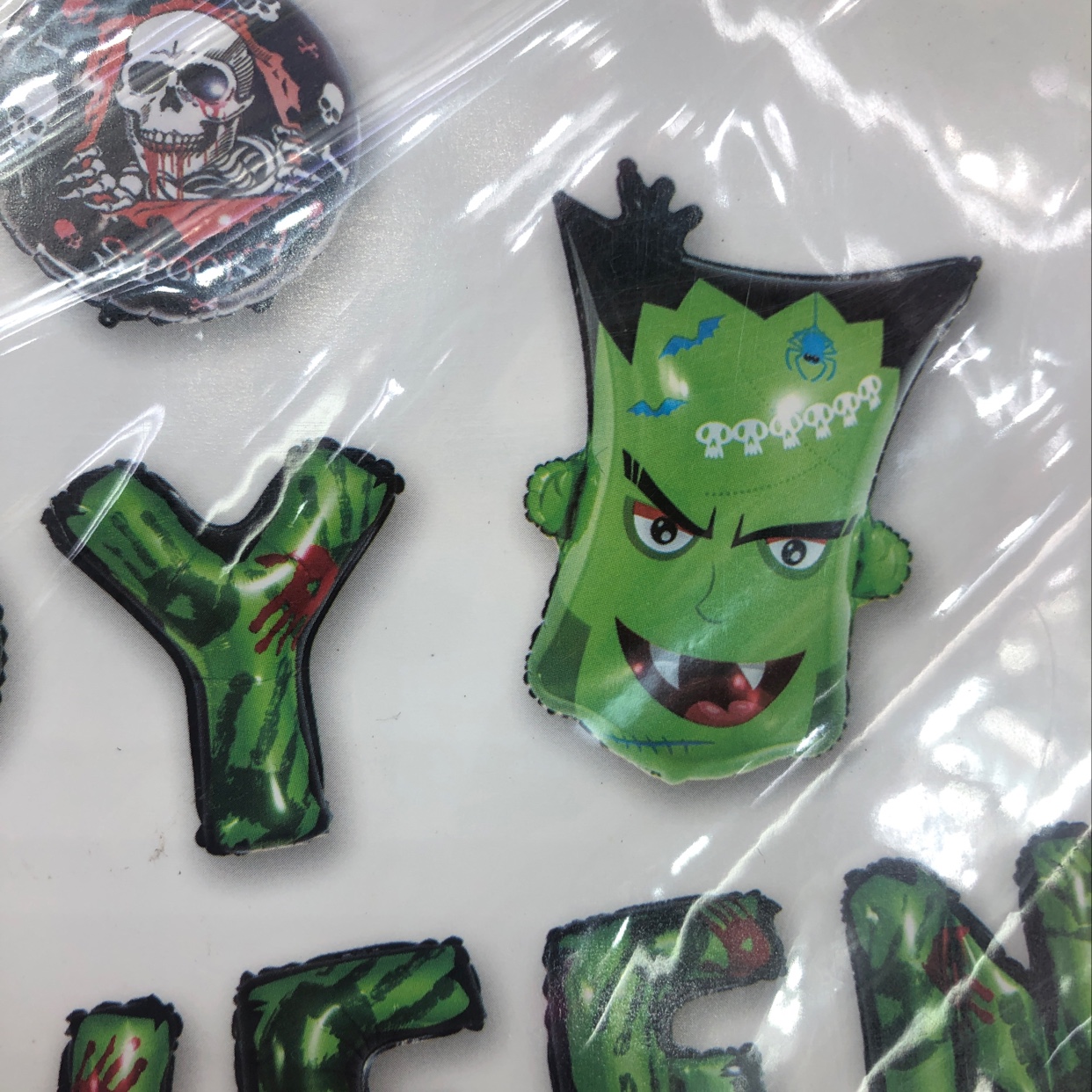 万圣节布置摆件实物图