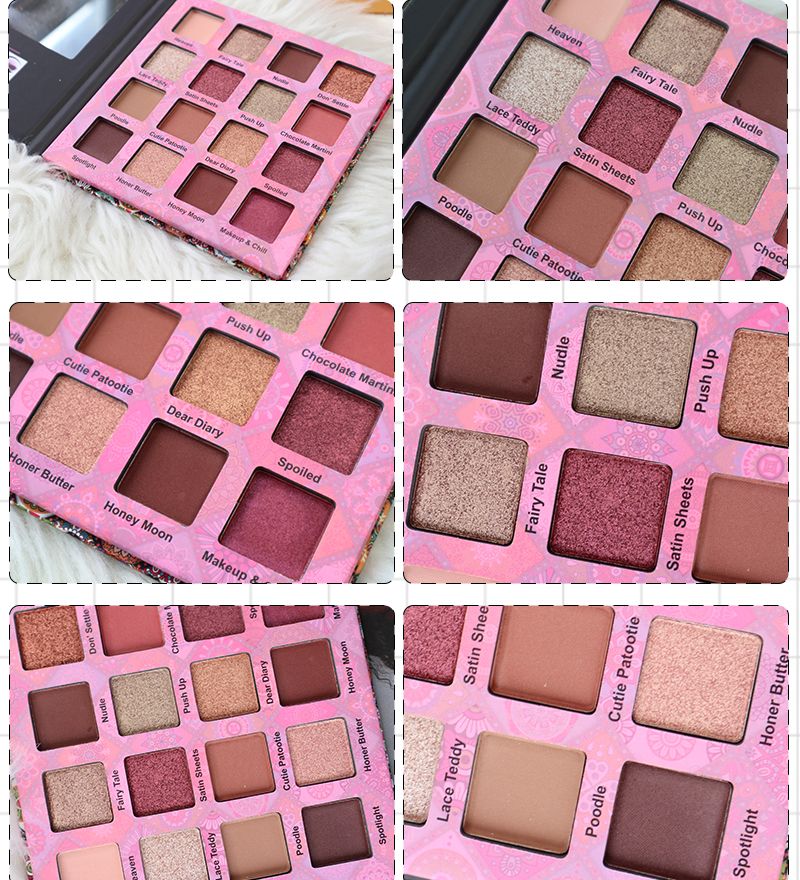 Febble16-color maple leaf eyeshadow palette is super popular on Instagram, featuring a girlish pearlescent look