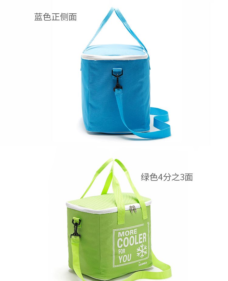 SAN Neng's new Oxford cloth insulated lunch box, outdoor picnic aluminum film lunch box, insulated and cold insulated lunch box wholesale detail image 9