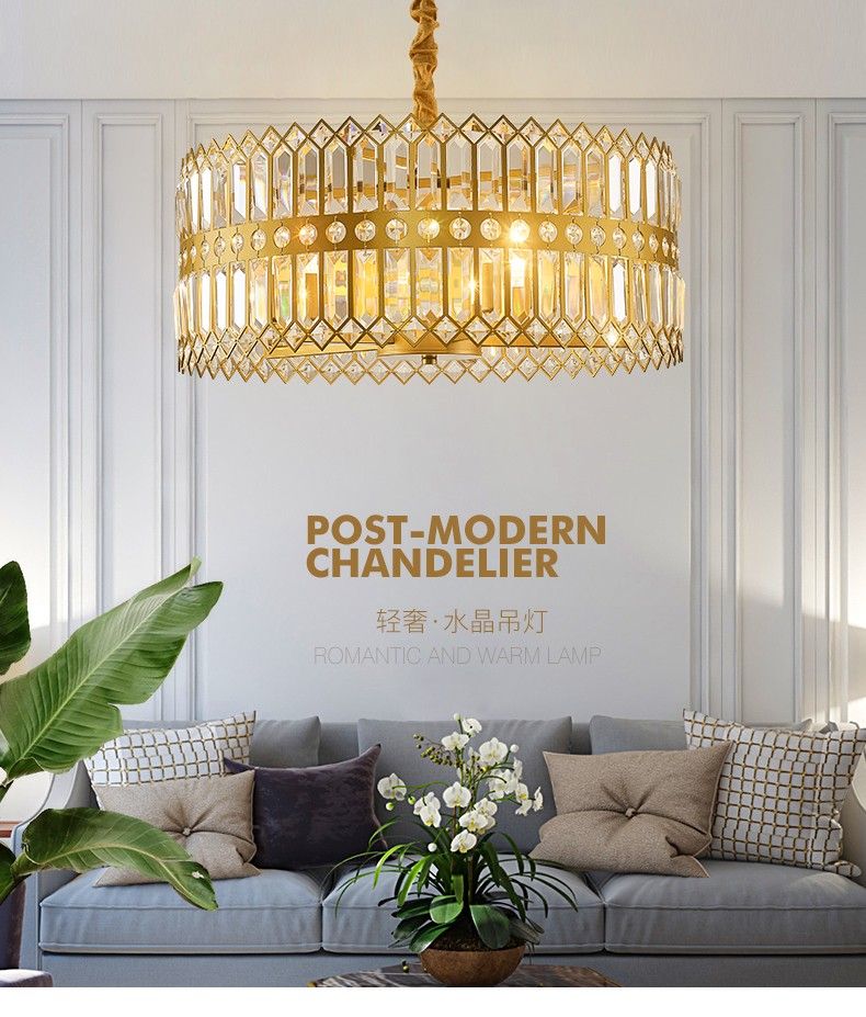 Postmodern light luxury chandelier, light luxury luxurious decorative chandelier, postmodern light luxury chandelier detail image 3