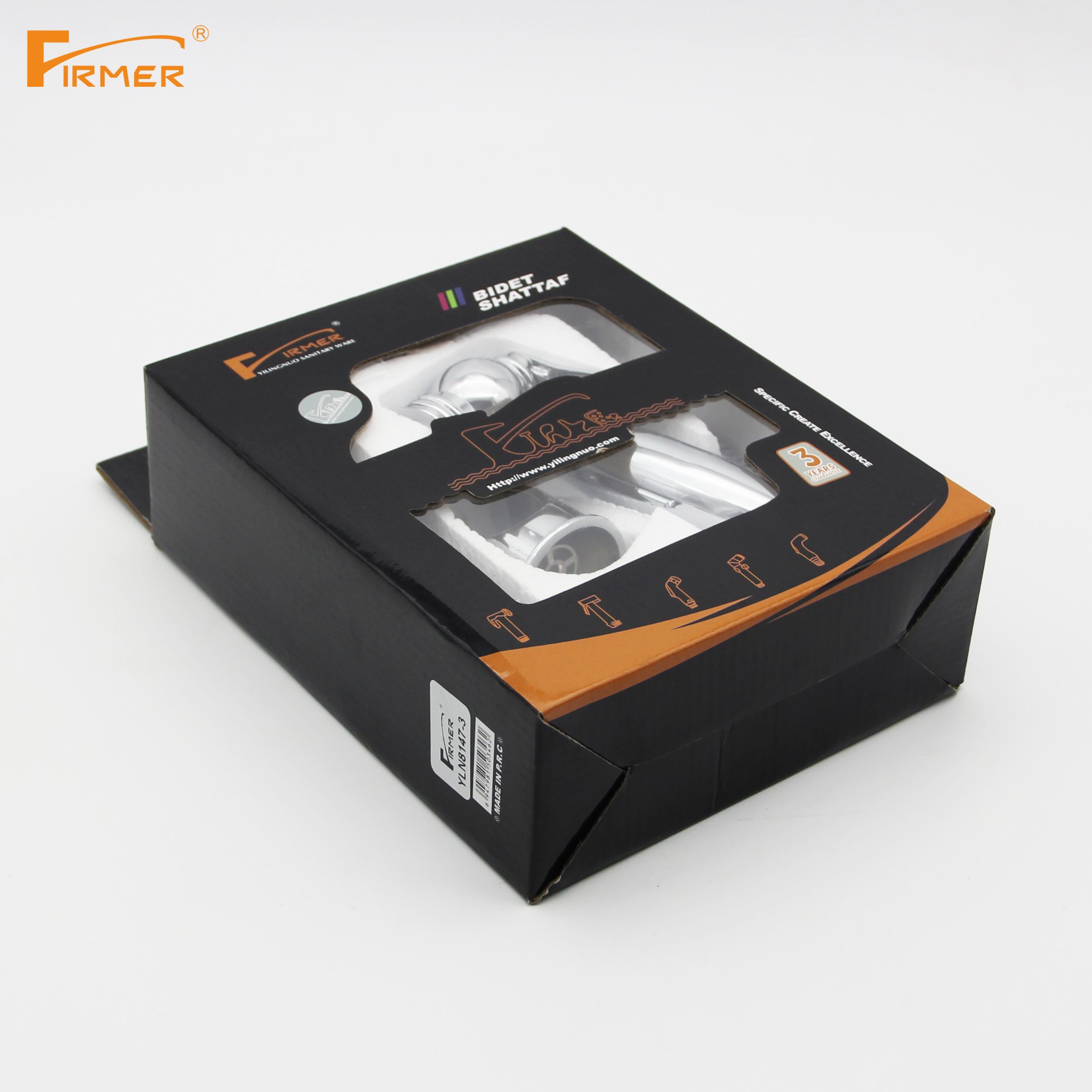 FIRMER YLN8147-3 Toilet Spray gun Faucet Feminine Wash Nozzle Bathroom Water Gun Companion Flush Item Picture