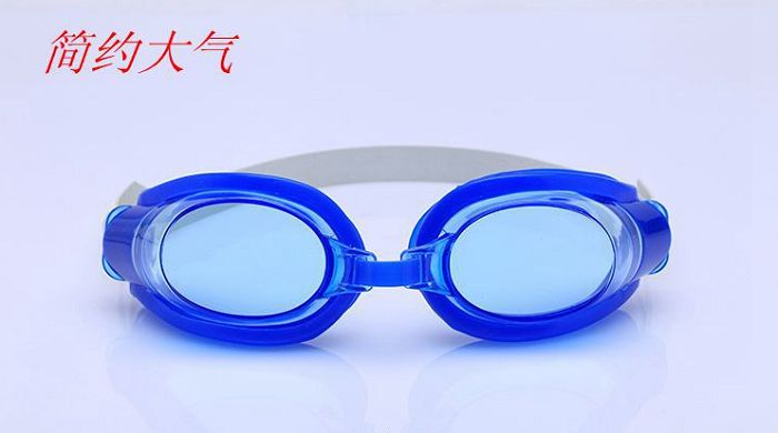 水上用品大童成人平光防水游泳镜批发 耳塞鼻夹套装118-1详情图1
