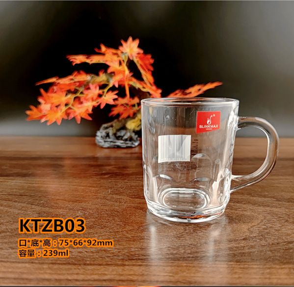 丽尊 马克杯 花茶杯 茶饮杯 啤酒杯 小把杯 玻璃杯子 KTZB03详情图1