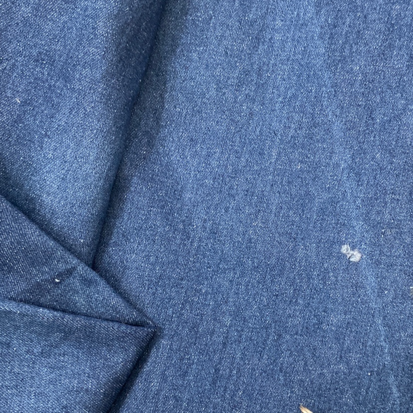 深蓝色10×10全棉水洗牛仔布料服饰装饰品工艺品布料