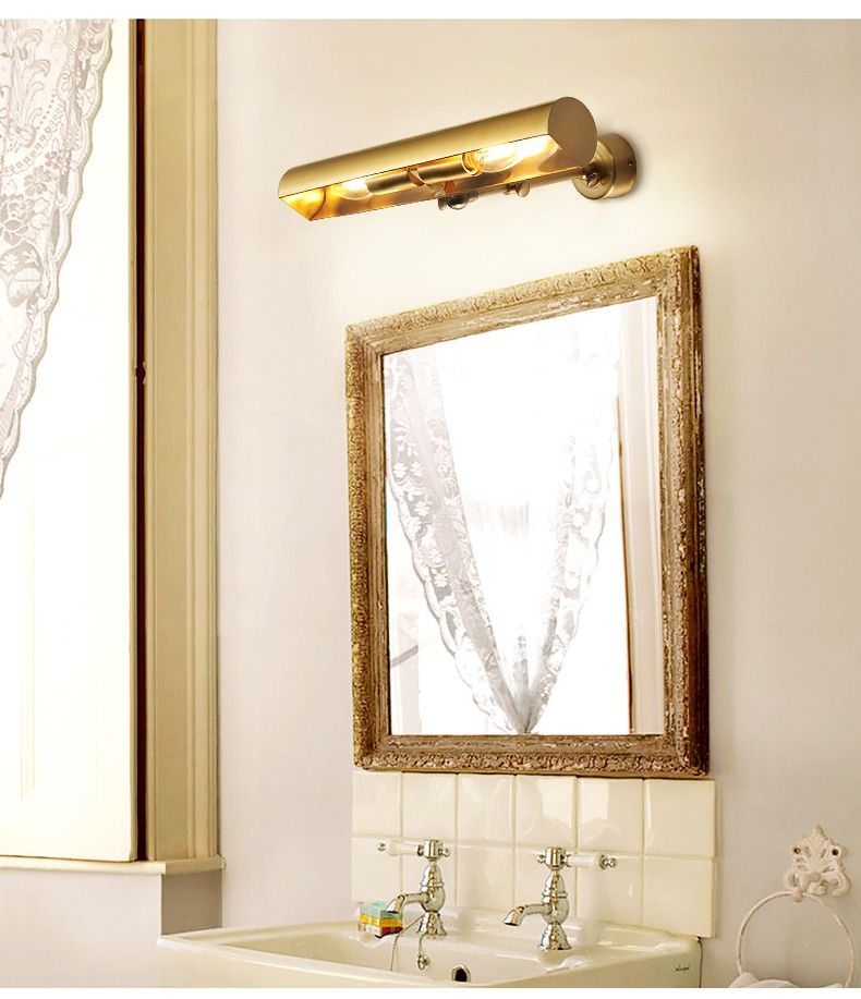 Ancient European-style all-copper mirror headlamps, handcrafted living room decorative chandeliers, European-style lamp series detail image 7