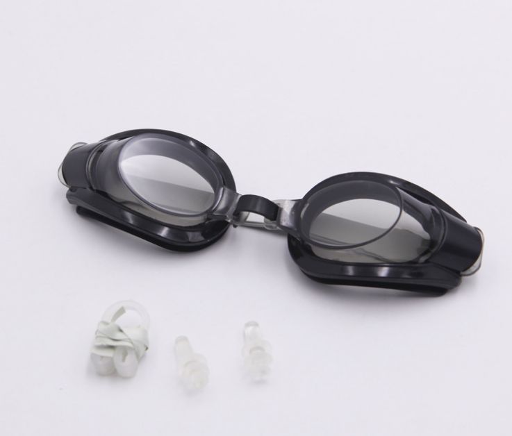 男士女士儿童平光防水游泳镜批发耳塞鼻夹套装0403详情图2