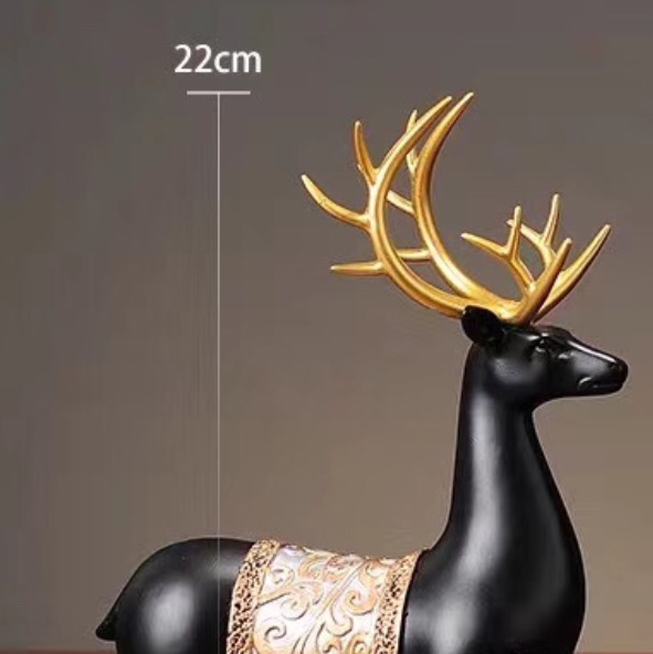 Yiwu Selection new Chinese style porch household TV cabinet living room wine cabinet decorative style bedroom study Double deer gifts Application Scenario