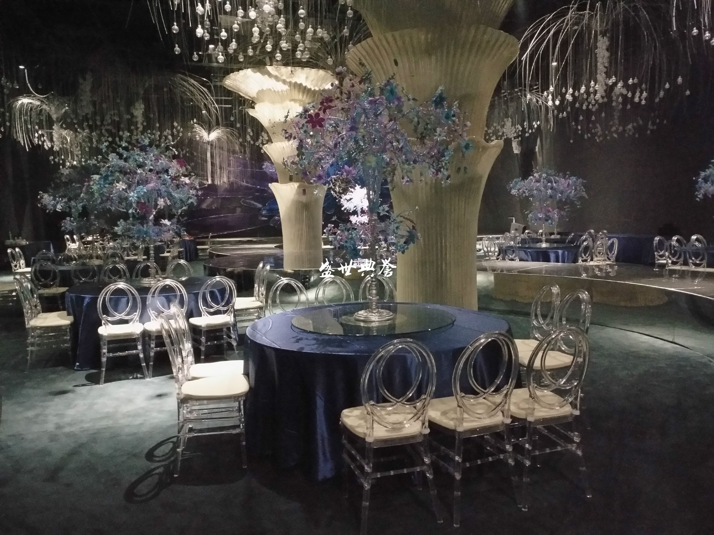 义乌外贸出口亚克力竹节椅度假酒店户外婚礼水晶椅拆装树脂椅直销详情8