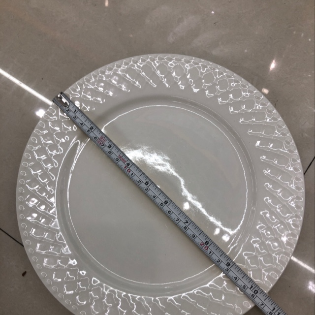 10.5 New bone China with embossed plate! One flower noodle per box, the price is the price of one box! There are 36 in one box details Picture