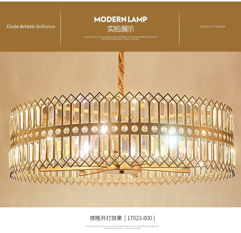 Postmodern light luxury chandelier