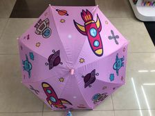 粉红火箭52公分儿童伞卡通雨伞遮阳挡雨晴雨伞