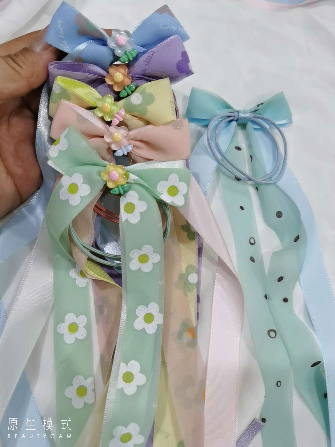 Ribbon accessories dazzling colorful and beautiful super good look at all want to super good to buy buy buy