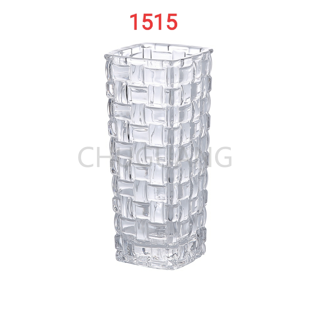 15-square-meter rattan weaving series crystal glass vase, Chu Guang Glass