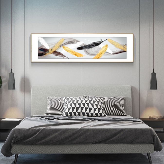 本来·画 鎏金画装饰画床头画背景墙画