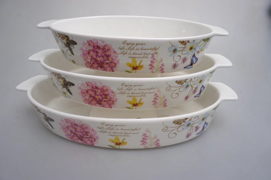 Three oval baking trays for the baked flowers Specification image
