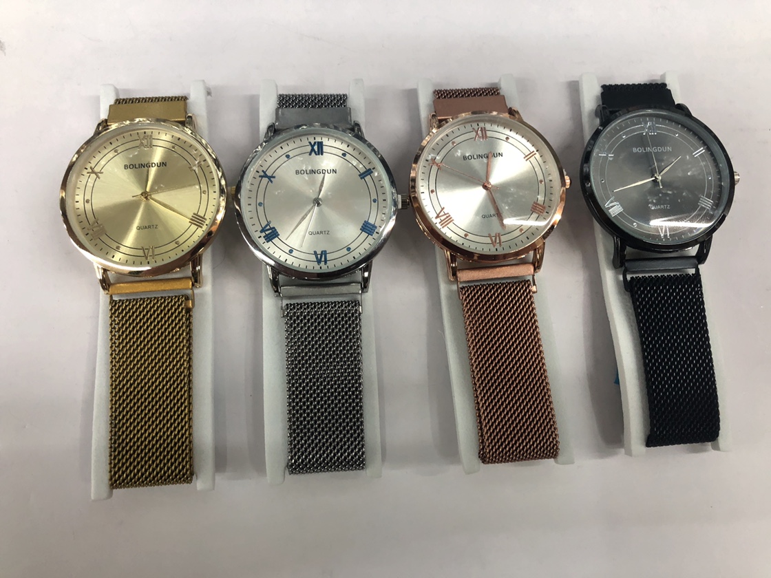 Men's watch, fashionable, simple quartz watch, waterproof Milan strap 11