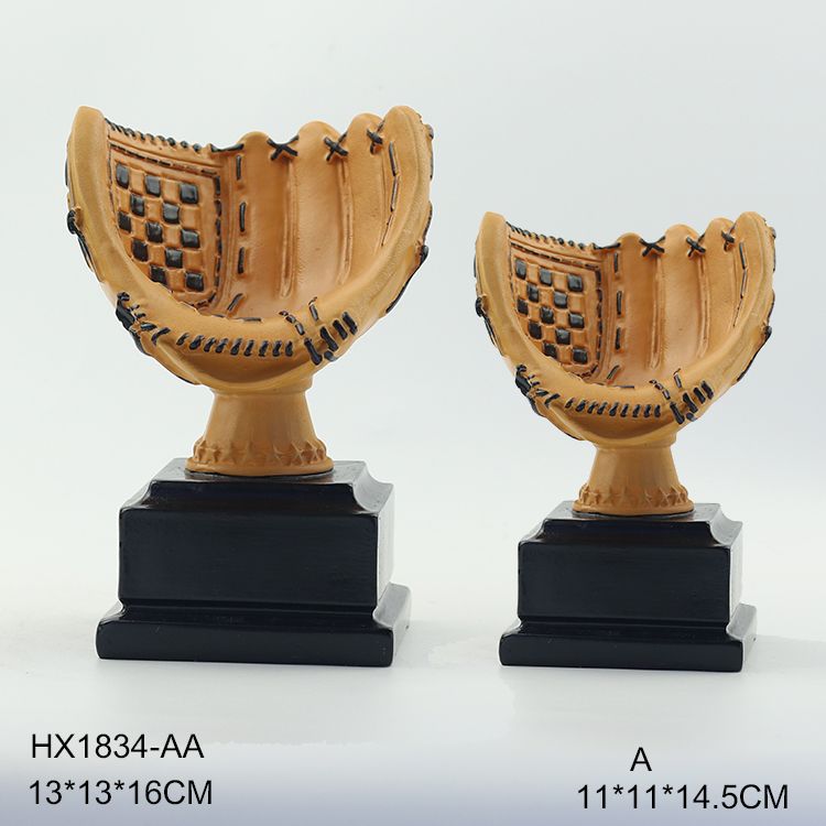 Wan Yuanxin Baseball Trophy School Competition Award Trophy Resin Handicraft supports engraving HX1834 full figure