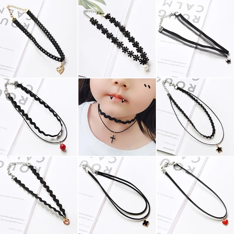 儿童锁骨链脖颈链项链配饰韩国百搭时尚公主颈链小孩项链饰品[116