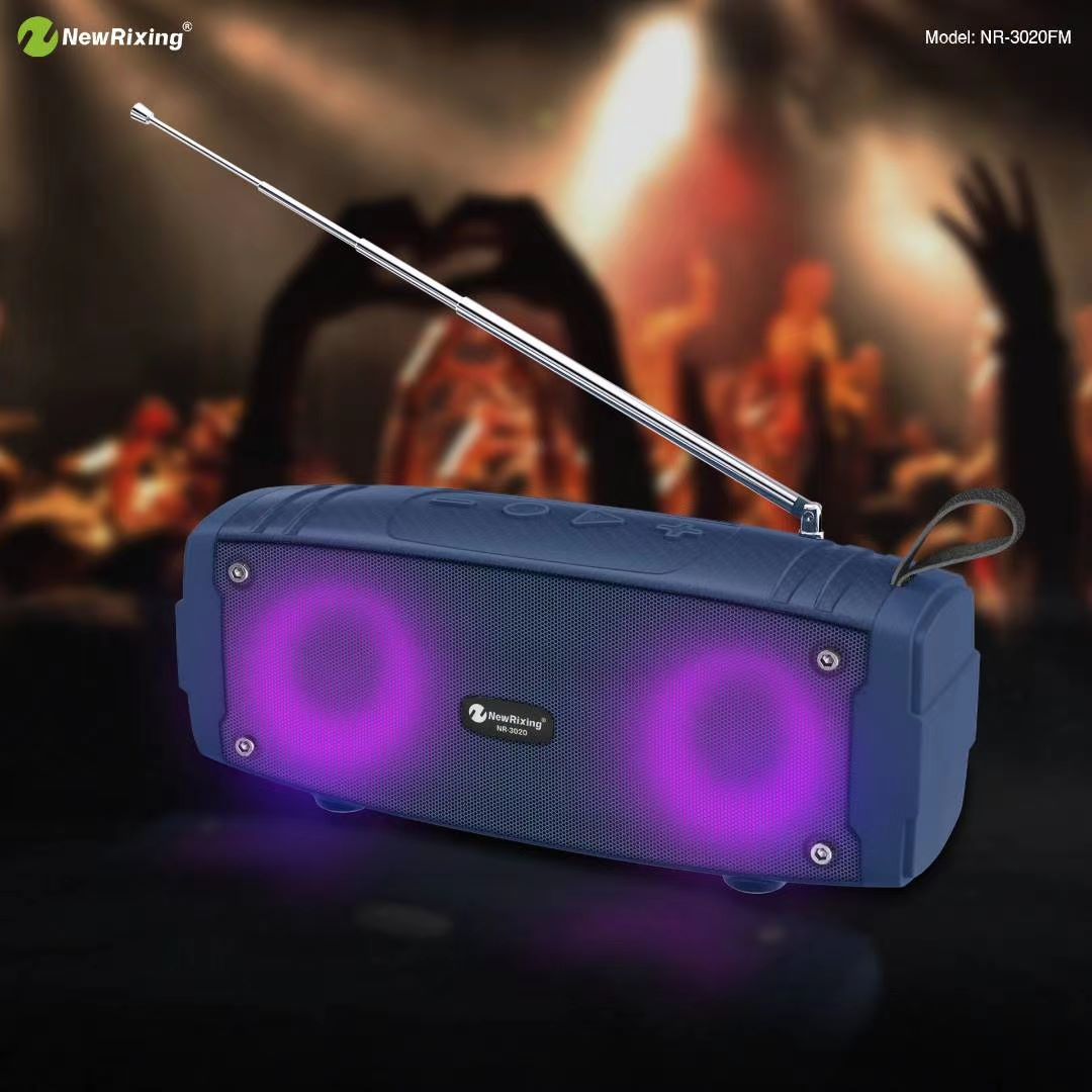 新款七彩氛围灯蓝牙音箱户外便携无线插卡小音响迷你低音炮详情图6