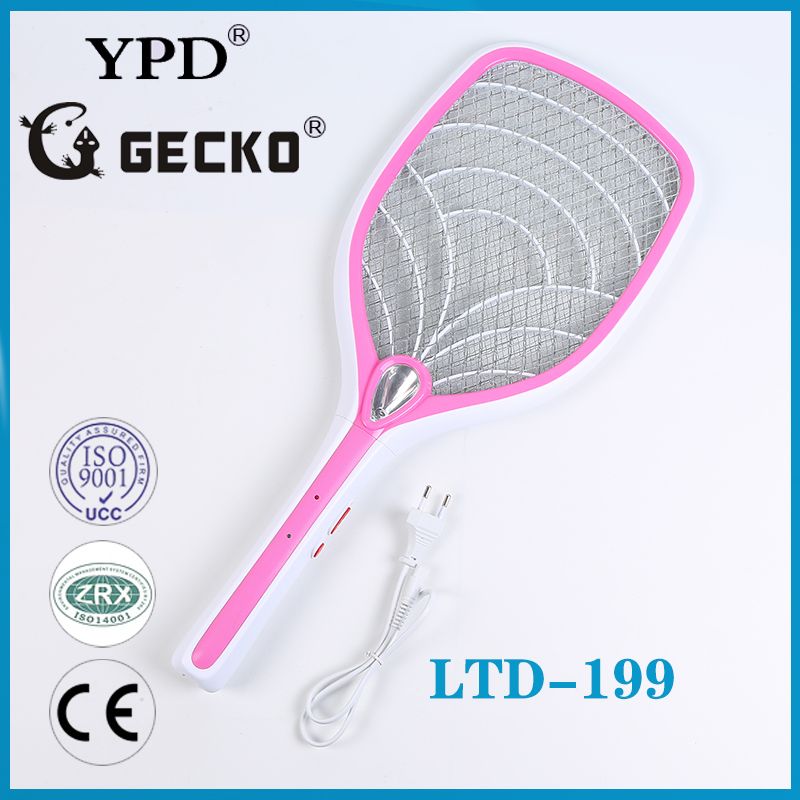 厂家直销GECKO-LTD-199超高品质带电源线锂电池充电式电蚊拍详情4